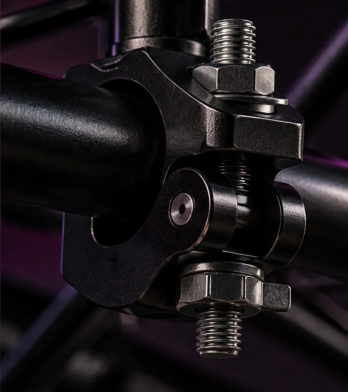 Teknik kurulumda kullanılan metal bağlantı parçası
